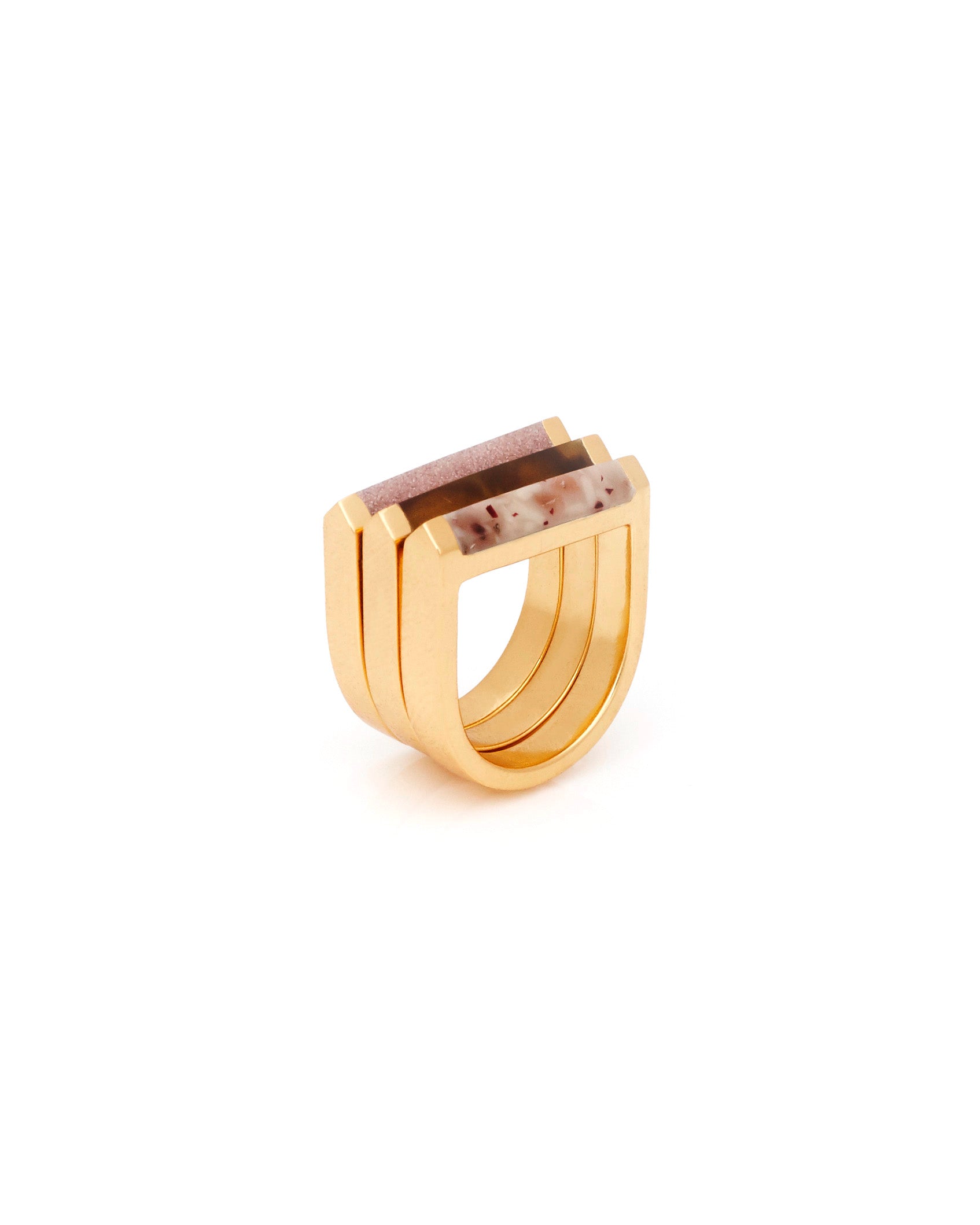 Alexandra Ring Set • Tortoise Shell | Studio Elke