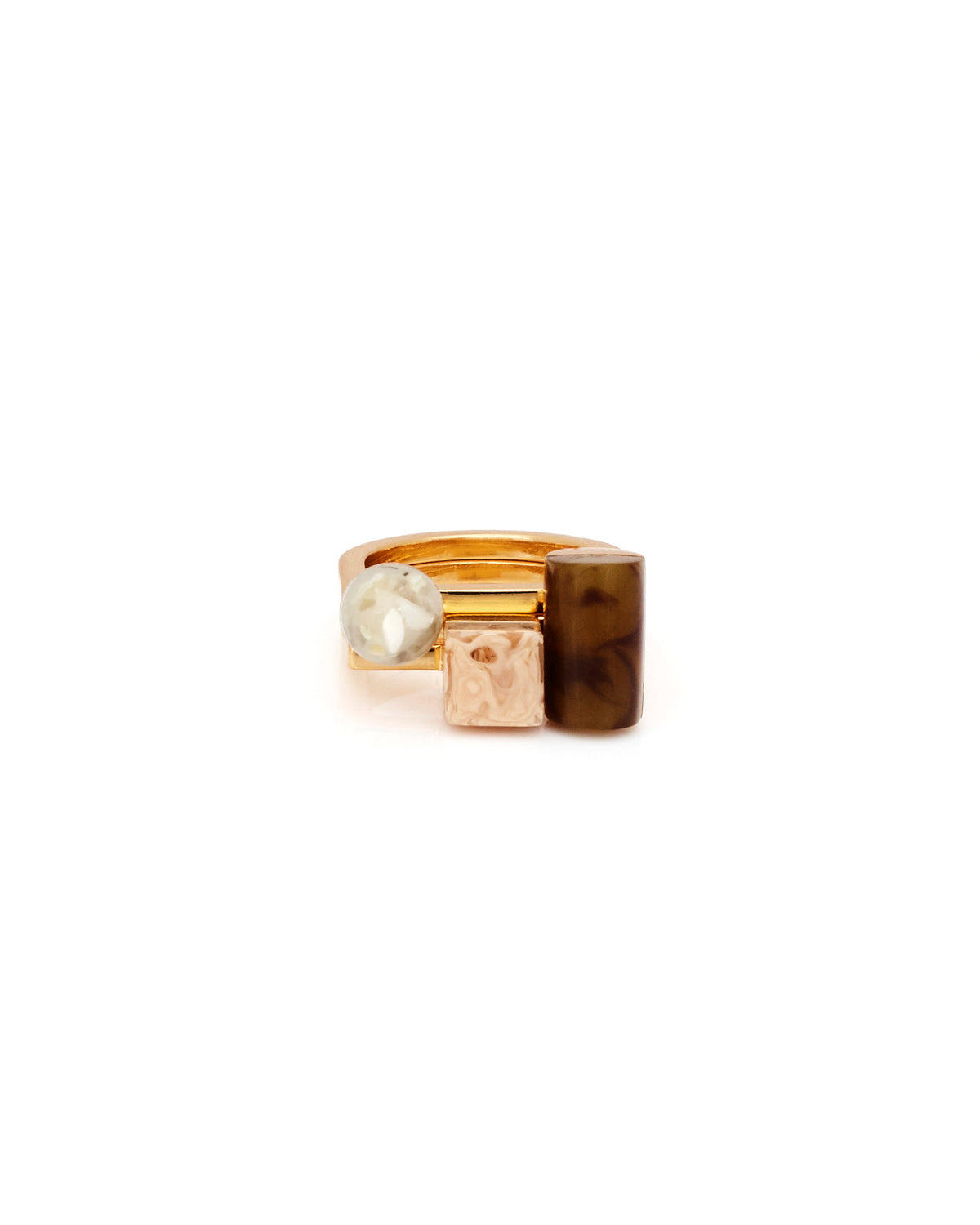 Meridian Ring Set • Chestnut | Studio Elke