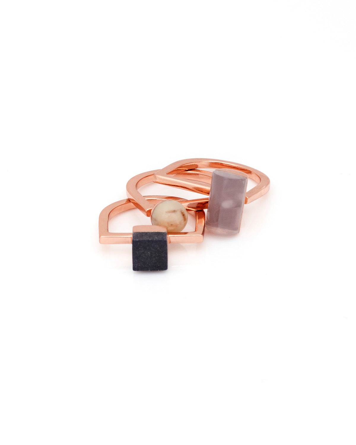 Meridian Ring Set • Dust | Studio Elke