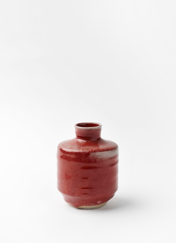 Short Neck Squat Bottle •  Copper Red