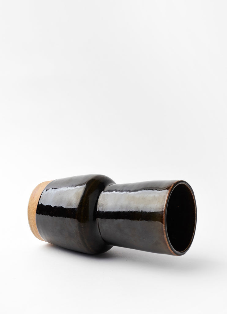 Wide Angle Neck Vase  •  Tenmoku