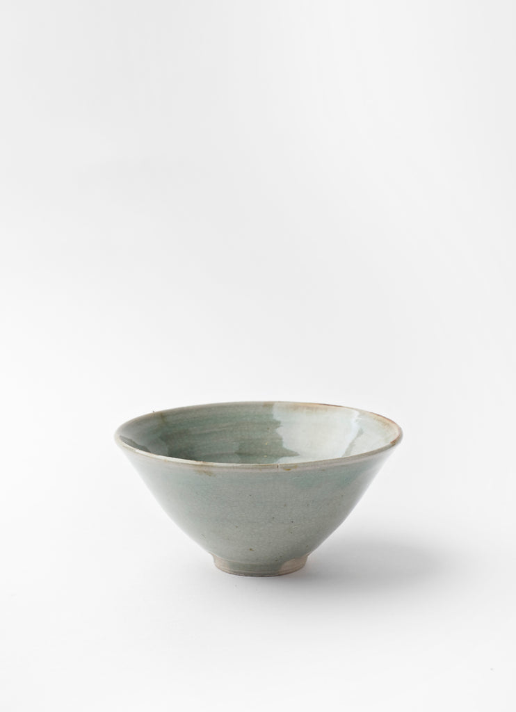 Angle Bowl  •  Celadon glaze with Iron Oxide