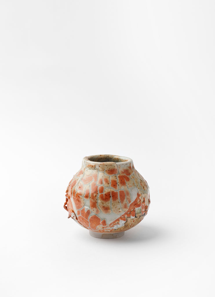 Short Round Vase  • Shino & Celadon