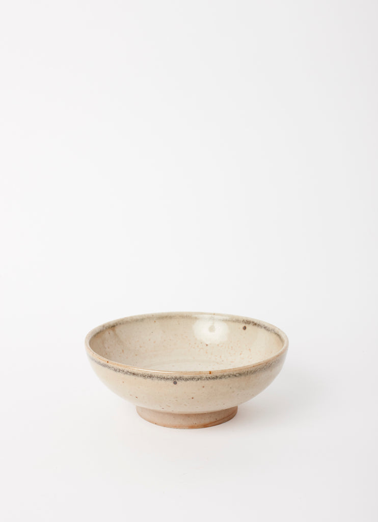 Round Bowl with Large Foot  •  Shino