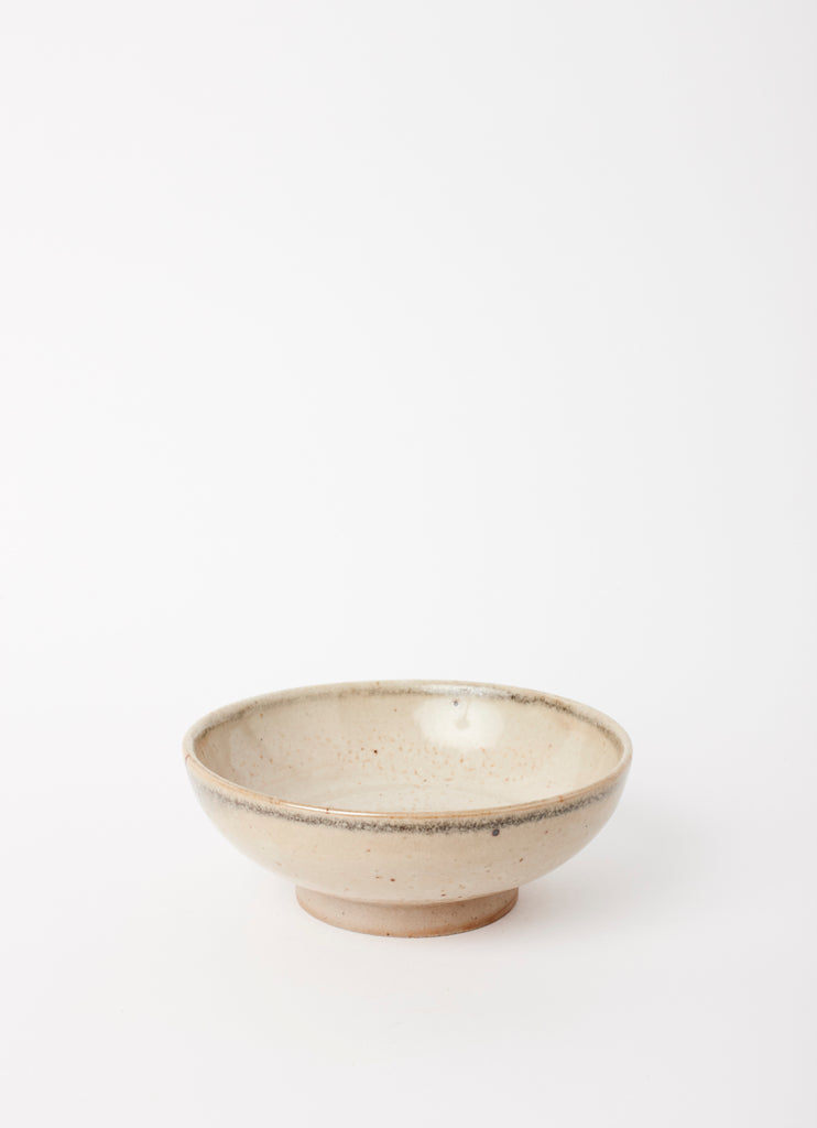 Round Bowl with Large Foot  •  Shino
