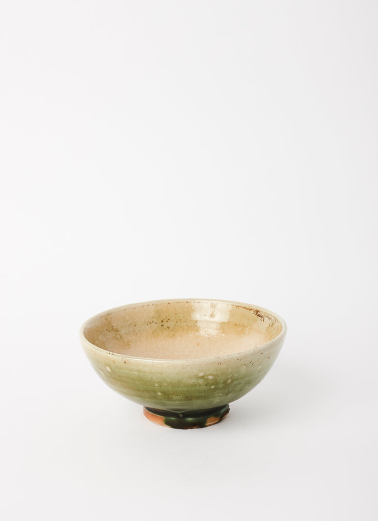 Round Bowl with Tall Foot  •  Wood Fired Oribe